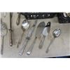 Image 2 : Approximately 100 Assorted Serving Utensils: Forks, Spoons, Knives, Serving Items, Home
