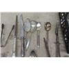 Image 5 : Approximately 100 Assorted Serving Utensils: Forks, Spoons, Knives, Serving Items, Home