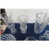 Image 2 : 10 pcs Assorted Crystal ; Vases, Bowls, Candle Sticks - 3 Signed
