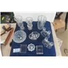 Image 6 : 10 pcs Assorted Crystal ; Vases, Bowls, Candle Sticks - 3 Signed