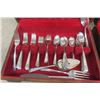 Image 2 : Not 1 but 2! Sets of Flatware in Boxes - 53 pcs 1955 Embassy Bouquet & 60 pcs 1926-28 Lady Hampton