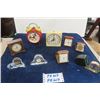 Image 2 : 9 Assorted Table Clocks ; Wesclox, Seth Thomas, Marathon