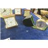 Image 6 : 9 Assorted Table Clocks ; Wesclox, Seth Thomas, Marathon