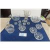 Image 1 : 15 pcs of Assorted Crystal; Bowls, Napkin Rings, Pitcher, Liquor Decanter