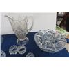 Image 3 : 15 pcs of Assorted Crystal; Bowls, Napkin Rings, Pitcher, Liquor Decanter