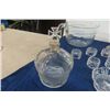 Image 4 : 15 pcs of Assorted Crystal; Bowls, Napkin Rings, Pitcher, Liquor Decanter