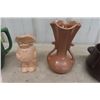 Image 5 : Medalta Pitcher, Red Wing Vase, Blue Mountain Pot, Chalkware Head, Plus More 