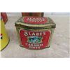 Image 3 : 9 Assorted Tins - DeLaval, Braids Tea, Top Tobacco, Old Chum Tobacco, Slades Toffee, Plus More 