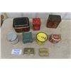 Image 7 : 9 Assorted Tins - DeLaval, Braids Tea, Top Tobacco, Old Chum Tobacco, Slades Toffee, Plus More 