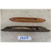 Image 1 : 2 Vintage Wood Loom Shuttles 