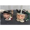 Image 2 :  2 Royal Doulton Toby Mugs - Aramis 1955 + Viking 1958 , Burlington Ware Pitcher, Roy Kirkham Bishop