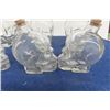 Image 5 : 6 Skull Bottles/Jars with Corks- 3 Small, 3 Medium 