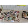 Image 1 : Large Basket Full of Costume Jewelry Necklaces 
