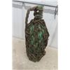 Image 4 : Decorative Green Bottle Wrapped in Rope 20" Tall