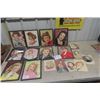 Image 1 : Art of 1930's + 40's Actresses by Manitoba Artist - 10 Framed 9" x 12" + 9 Loose
