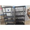 Image 1 : 2 Poly 5 Tier Shelves 16" x 35" x 72" 