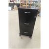 Image 1 : 3 Drawer Metal Filing Cabinet 14" x 18" x 30" 