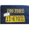 Image 1 : 2 License Plates ORE 1925 + 1926