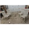 Image 1 : Patio Table 28" x 36" x 56" & 4 Chairs