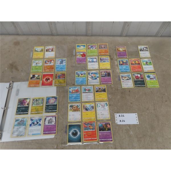 60 Pokeman Cards in Binder