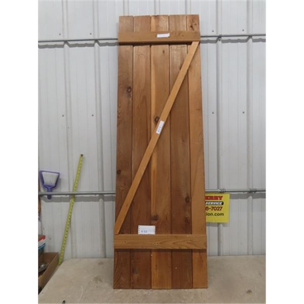 Pine Shed / Outhouse Door 23" x 73" 