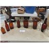 Image 1 : Assorted Brown + Clear Glass Bottles