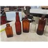 Image 2 : Assorted Brown + Clear Glass Bottles