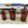 Image 3 : Assorted Brown + Clear Glass Bottles