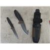 Image 2 : 2 Gerber Knives + Holder, 3 Throwing Knives, 2 Pocket Knives