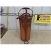 Image 4 : Large 28" AntiqueBrass + Copper Fire Extinguisher Gapco - Made in USA - Pump Style , Excellent