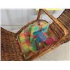 Image 2 : Large Wicker Picnic Basket with Original Utensils - Really Nice - Very Good Condition