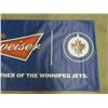 Image 6 : Large Vinyl WPG Jets Banner with Metal Grommets 36" x 72" - High Quality, Probably Hung in Sports Ba