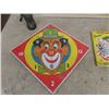 Image 3 : Vintage Circus Clown Lot; Ringing Bros. Barnum + Bailey Poster 17" x 25" , New Old Stock Metal Ring 