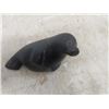 Image 6 : 4 Inuit Soapstone Carvings - 3 Are Tagged or Signed - Smallest has No Markings - All Very Good Condi