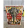 Image 1 : Vintage Barnum + Bailey Circus Poster 17" x 25" , Outstanding Color + Graphics - Excellent Condition