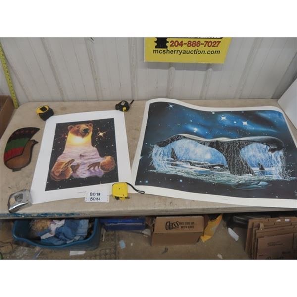 Salish First Nations Wood Carving of Peacock ' Proud Spirit' , Limited Edition Signed + Numbered