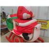 Image 3 : Large Santa Riding Sleigh Light Up Blow Mould 16"×36"×36"