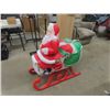 Image 5 : Large Santa Riding Sleigh Light Up Blow Mould 16"×36"×36"