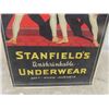 Image 3 : Stansfields Unshrinkable Underwear Cardboard Easel Back Counter Display Sign 10.5" x 16.5"