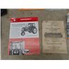 Image 6 : 9 Assorted Tractor Brochures + Manuals ; IH 560 Tractor, Cockshutt 542 Combine, Massey Harris Plows,