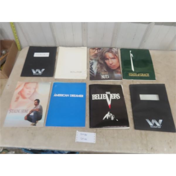 8 Various Movie Press Release Kits - B+W Photos, Synopsis, Cast, Bios; Stealing Home, The Believers,