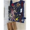 Image 1 : Wooden Jewelry Box Loaded with Necklaces, Bracelets, Earrings
