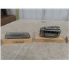 Image 4 : Lot of 8 Vintage German Pewter Model Train Displays ( believed to be pewter) 
