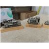Image 5 : Lot of 8 Vintage German Pewter Model Train Displays ( believed to be pewter) 