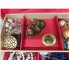 Image 4 : Vintage Jewelry Box Loaded with Goodies!; Necklaces, Brooches, Earrings