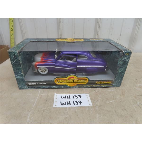 Ertl American Muscle 1:18 Scale Die Cast ' 49 Mercury ' Lead Sled' Collector Car