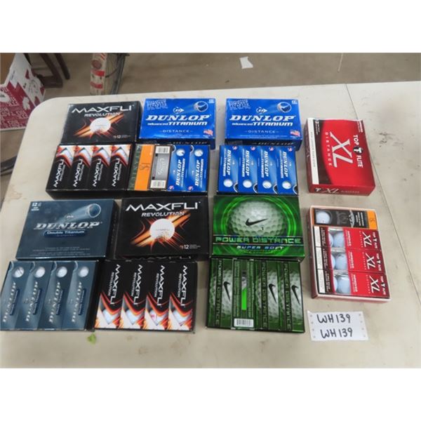 7 Dozen Brand New Golf Balls in Boxes