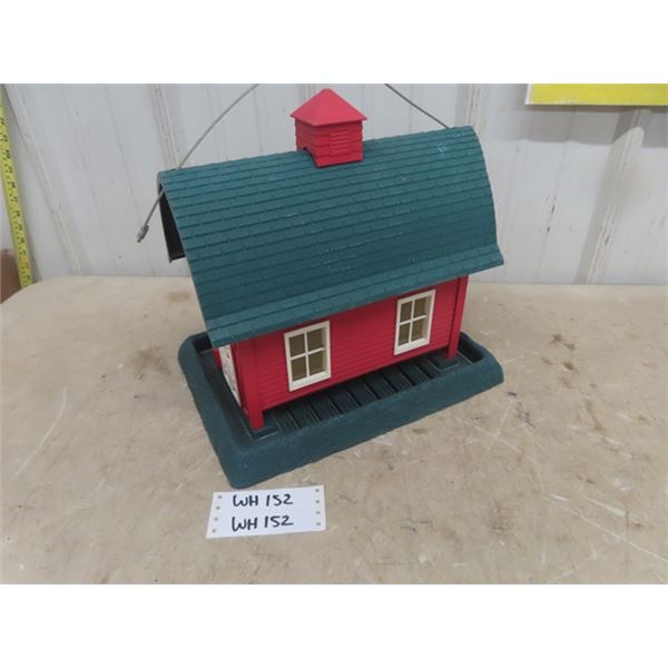 Red Barn Bird Feeder - Plastic/ Resin