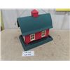 Image 1 : Red Barn Bird Feeder - Plastic/ Resin