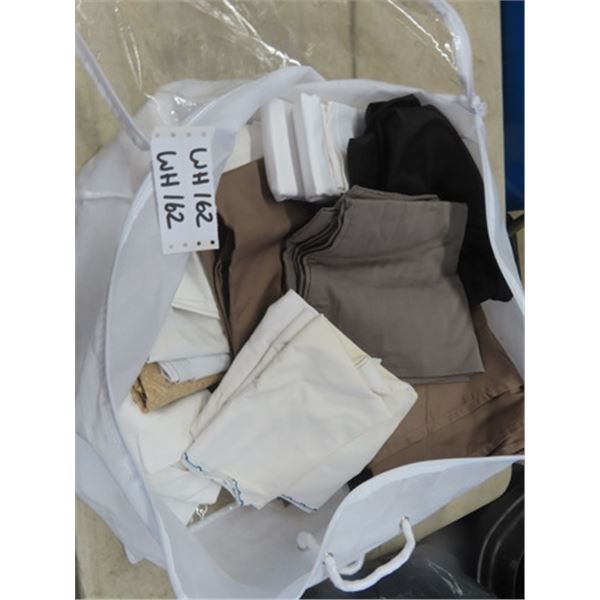 Bag with Assorted Pillow Cases + Sheets - New + Used